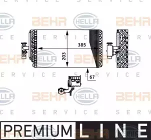 8FV 351 330-111 HELLA Испаритель, кондиционер