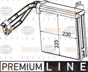 8FV 351 330-731 HELLA Испаритель, кондиционер