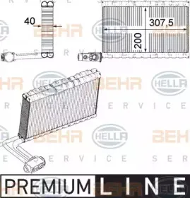 8FV 351 331-191 HELLA Испаритель, кондиционер