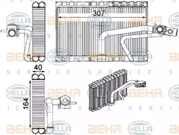 8FV 351 331-271 HELLA Испаритель, кондиционер