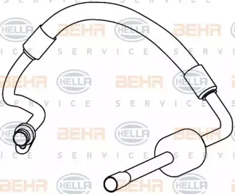 9GS 351 337-751 HELLA Трубопровод низкого давления, кондиционер