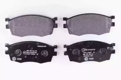 8DB 355 006-951 HELLA Комплект тормозных колодок, дисковый тормоз