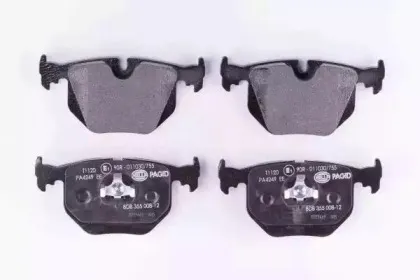 8DB 355 008-121 HELLA Комплект тормозных колодок, дисковый тормоз