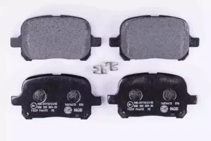 8DB 355 009-351 HELLA Комплект тормозных колодок, дисковый тормоз