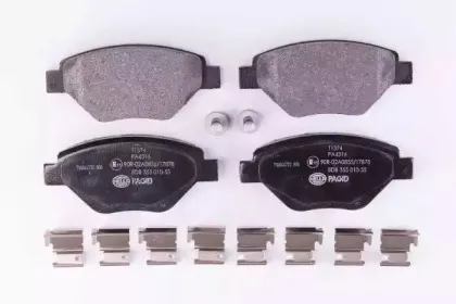 8DB 355 010-551 HELLA Комплект тормозных колодок, дисковый тормоз