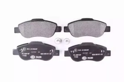 8DB 355 011-241 HELLA Комплект тормозных колодок, дисковый тормоз