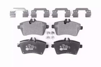 8DB 355 011-381 HELLA Комплект тормозных колодок, дисковый тормоз