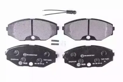 8DB 355 011-631 HELLA Комплект тормозных колодок, дисковый тормоз