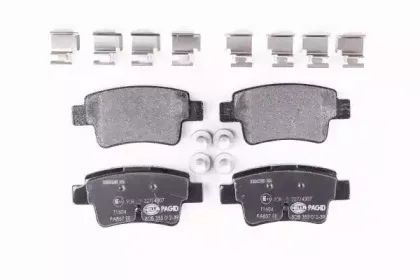 8DB 355 012-391 HELLA Комплект тормозных колодок, дисковый тормоз