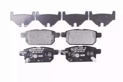 8DB 355 015-871 HELLA Комплект тормозных колодок, дисковый тормоз