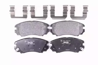 8DB 355 016-101 HELLA Комплект тормозных колодок, дисковый тормоз