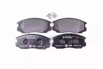 8DB 355 017-161 HELLA Комплект тормозных колодок, дисковый тормоз