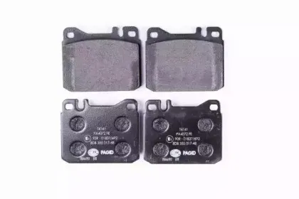8DB 355 017-481 HELLA Комплект тормозных колодок, дисковый тормоз