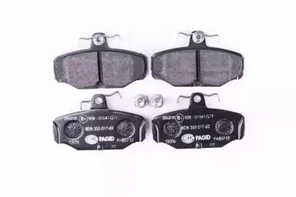 8DB 355 017-621 HELLA Комплект тормозных колодок, дисковый тормоз