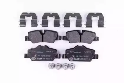 8DB 355 021-481 HELLA Комплект тормозных колодок, дисковый тормоз