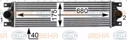 8ML 376 700-644 HELLA Интеркулер
