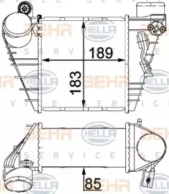 8ML 376 700-704 HELLA Интеркулер