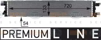 8MK 376 701-271 HELLA Низкотемпературный охладитель, интеркулер