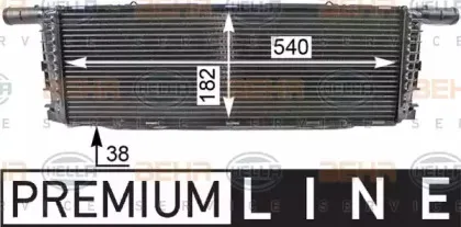 8MK 376 701-661 HELLA Радиатор, охлаждение двигателя