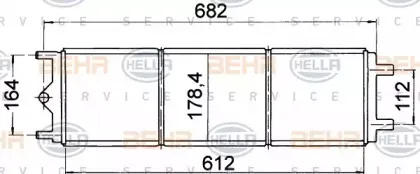 8MK 376 707-221 HELLA Радиатор, охлаждение двигателя
