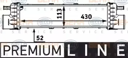 8ML 376 723-191 HELLA Интеркулер