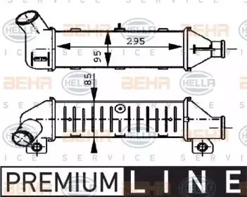 8ML 376 723-251 HELLA Интеркулер