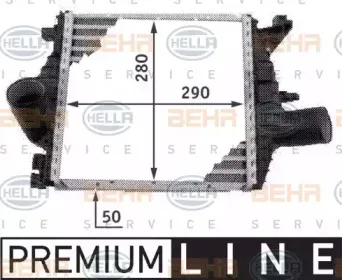 8ML 376 724-121 HELLA Интеркулер