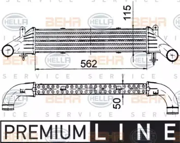 8ML 376 724-161 HELLA Интеркулер