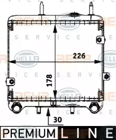 8MO 376 725-271 HELLA масляный радиатор, двигательное масло