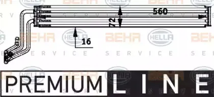 8MO 376 726-281 HELLA Масляный радиатор, рулевое управление