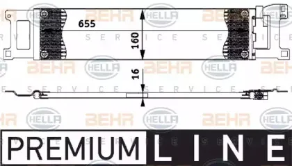 8MO 376 726-381 HELLA масляный радиатор, двигательное масло