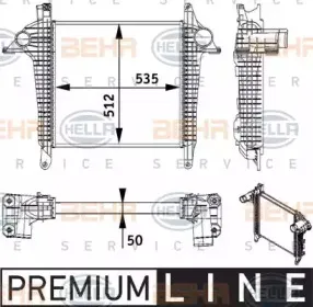 8ML 376 728-701 HELLA Интеркулер