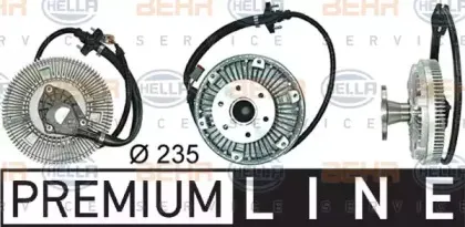 8MV 376 730-091 HELLA Сцепление, вентилятор радиатора