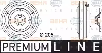 8MV 376 731-431 HELLA Сцепление, вентилятор радиатора