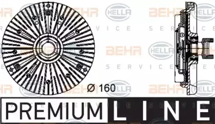 8MV 376 732-041 HELLA Сцепление, вентилятор радиатора