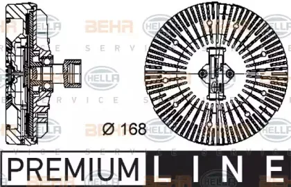 8MV 376 734-381 HELLA Сцепление, вентилятор радиатора