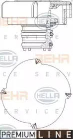 8MY 376 743-451 HELLA Крышка, резервуар охлаждающей жидкости