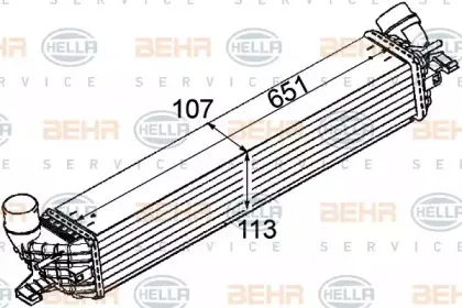 8ML 376 745-731 HELLA Интеркулер