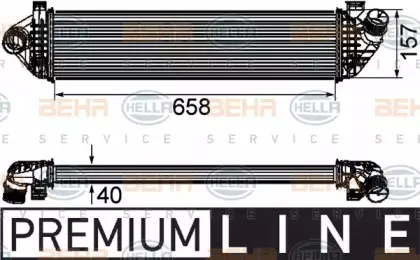 8ML 376 746-581 HELLA Интеркулер