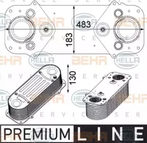 8ML 376 750-521 HELLA Интеркулер