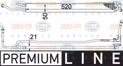 8MO 376 755-481 HELLA Масляный радиатор, рулевое управление
