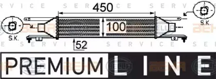 8ML 376 755-731 HELLA Интеркулер