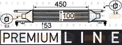 8ML 376 755-741 HELLA Интеркулер