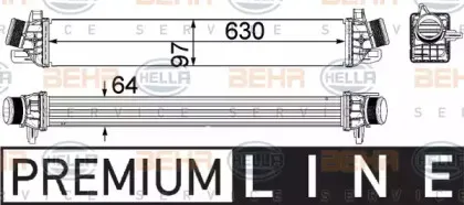 8ML 376 756-291 HELLA Интеркулер