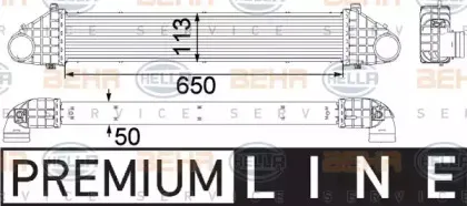 8ML 376 756-331 HELLA Интеркулер