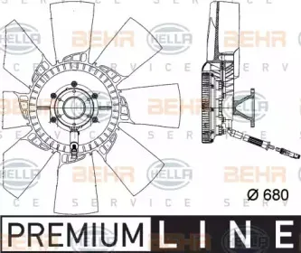 8MV 376 757-161 HELLA Вентилятор, охлаждение двигателя