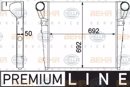 8ML 376 758-171 HELLA Интеркулер