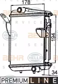 8MK 376 765-271 HELLA Радиатор, охлаждение двигателя
