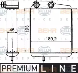 8MO 376 765-381 HELLA масляный радиатор, двигательное масло