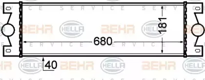 8ML 376 776-521 HELLA Интеркулер